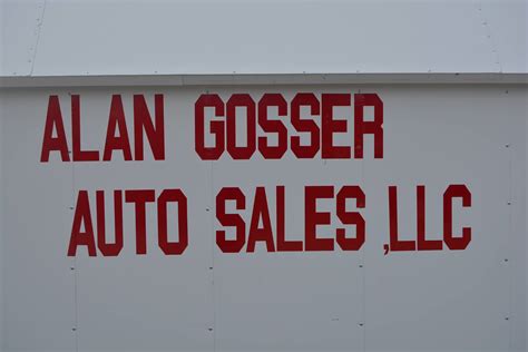 ALAN GOSSER AUTO SALES, LLC RUSSELL SPRINGS, KY 42642 RUSSELL SPRINGS, KY 42642 Current Officers Information 2017 Principal Office Address Change 2017 Registered Agent nameaddress change 2016 Articles of Organization (LLC) ALAN AKRIDGE PROPERTIES, LLC ALAN AND ETHAN ENTERPRISES, INC. . Alan gosser auto sales